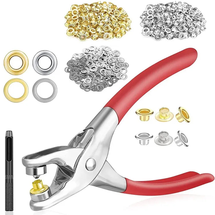 Metal Hand Press Tich Button Machine metal good quality - 50 PCs button (With Lock)